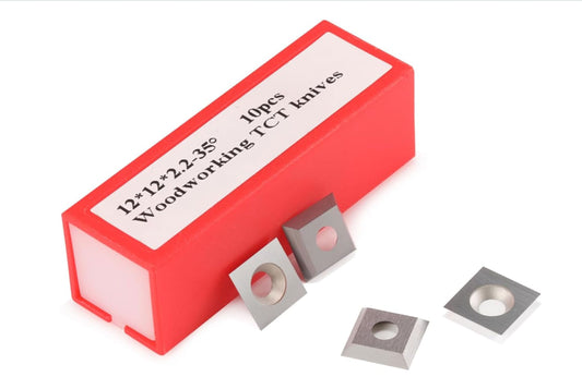 12mm Square Carbide Indexable Inserts Knife for woodworking , 10pcs/set