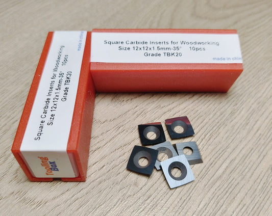 12mmX12mm Square Carbide Indexable Inserts Knife for woodworking , 10pcs/set