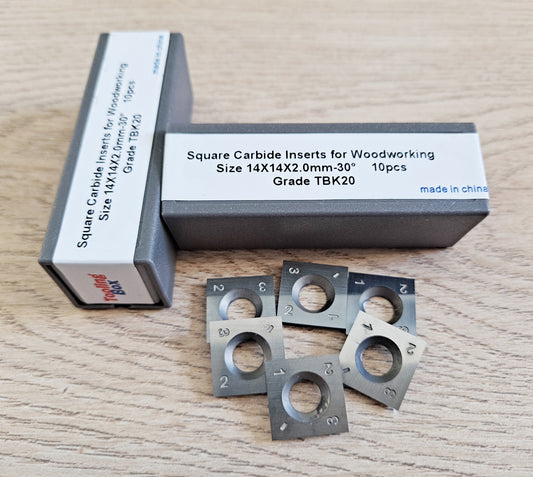 Carbide Insert Knives 14x14x2.0-30° for planers