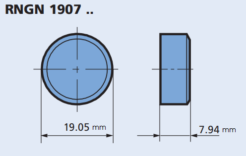 size of Solid CBN insert RNMN190700 TB400