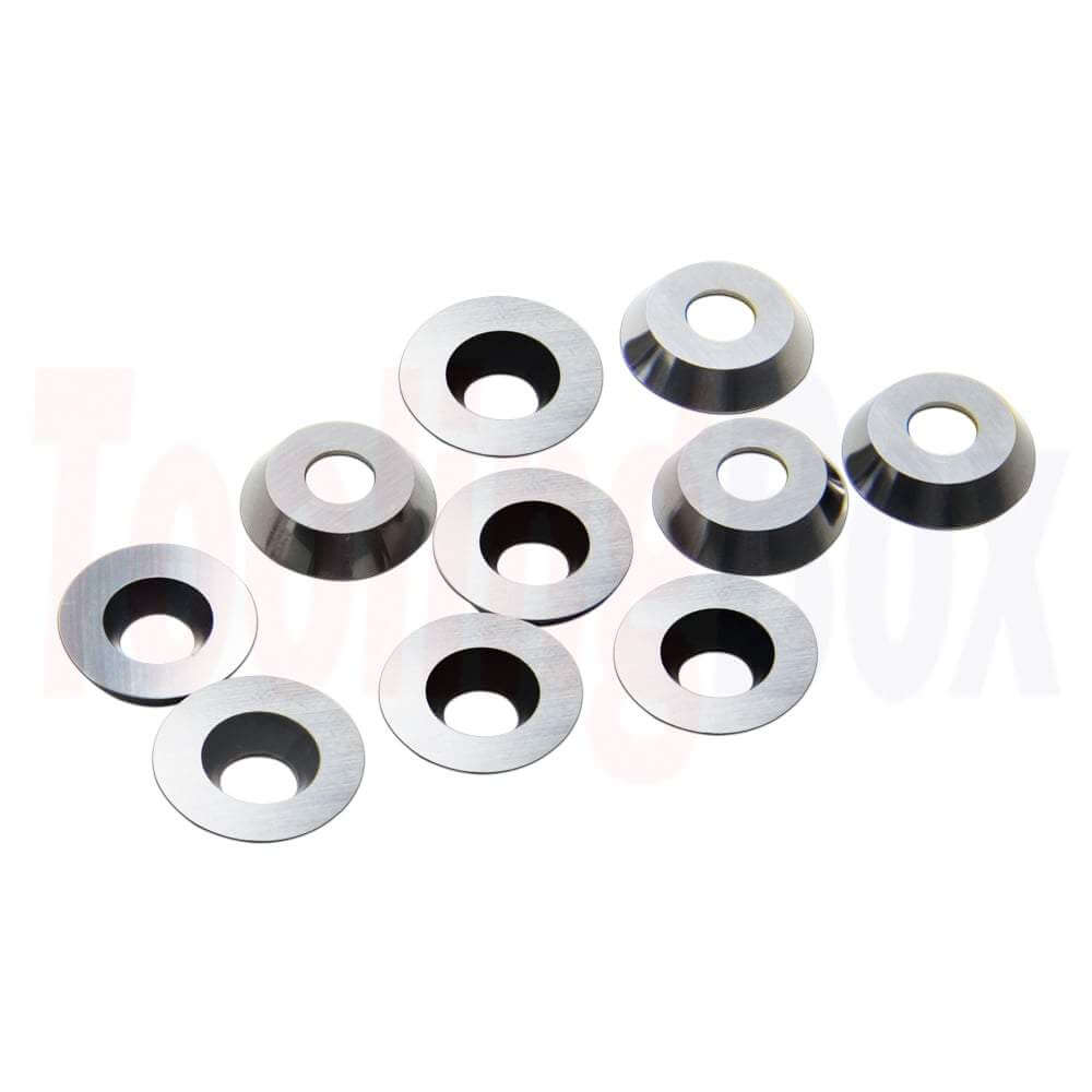 Round carbide indexable inserts for woodturning finishing