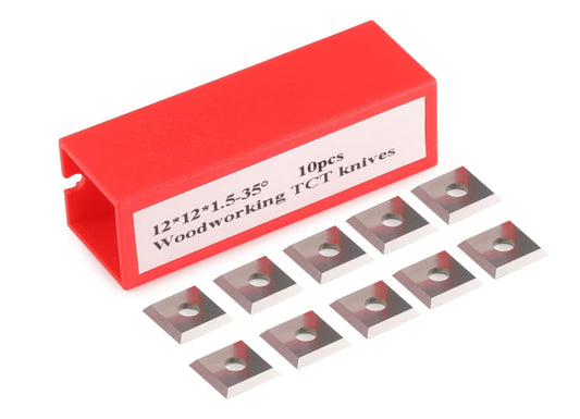 12mm Square Carbide Indexable Inserts Knife for woodworking , 10pcs/set