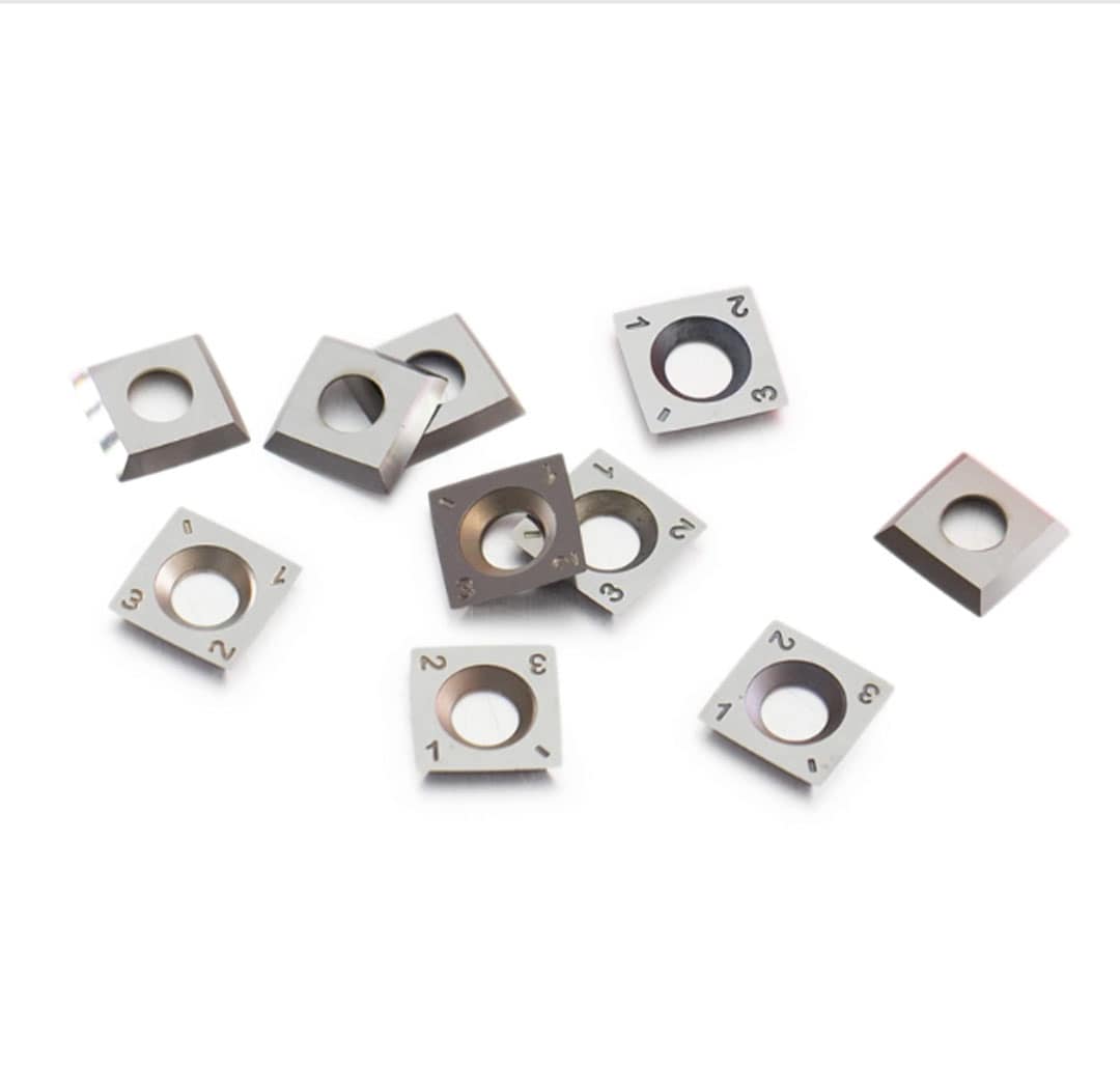 13.8X13.8X2.5mm Square Carbide Indexable Inserts Knife for the cutterblock of Felder, Hammer and Format Machines, 10pcs/set