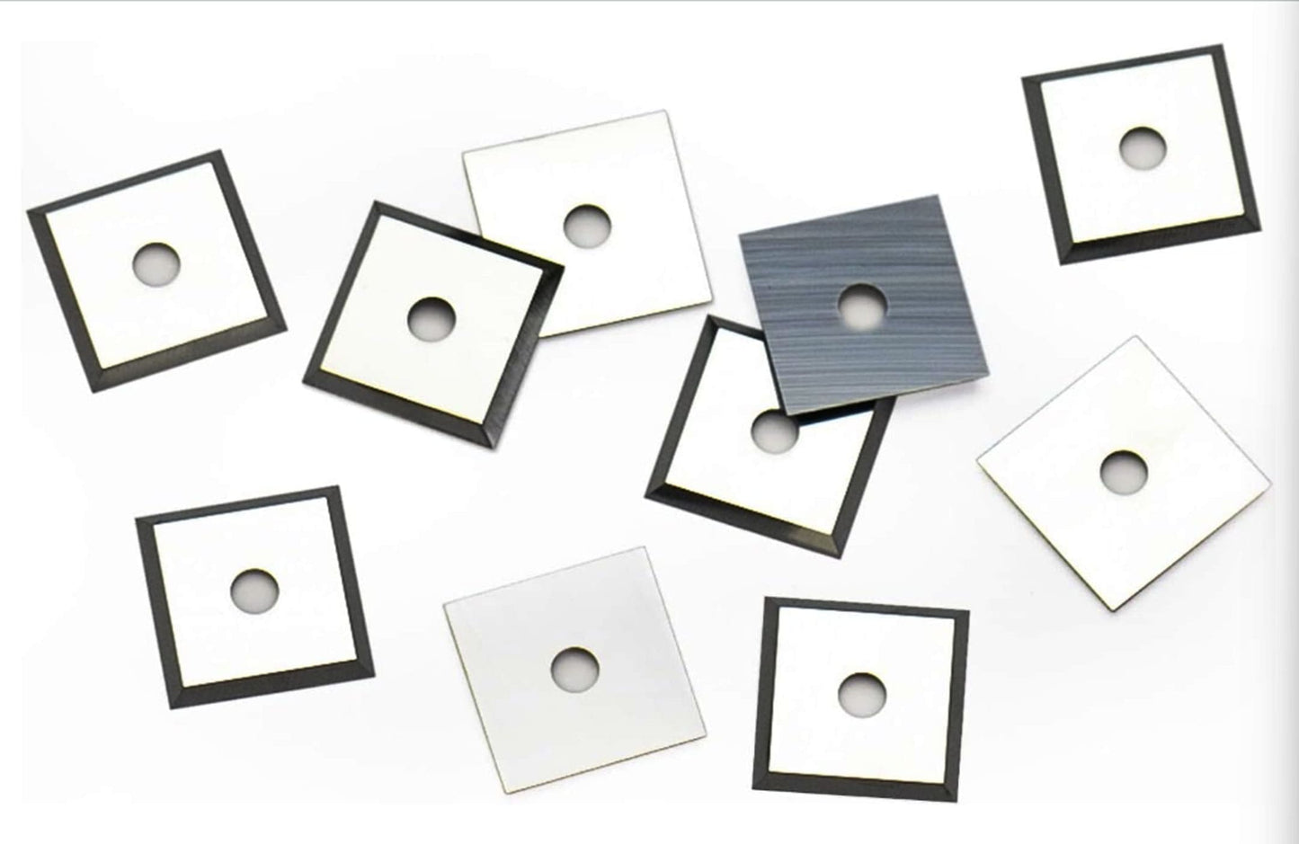 17x17x2.0mm -35° Square Carbide Indexable Insert Knives For Helical Cutterheads