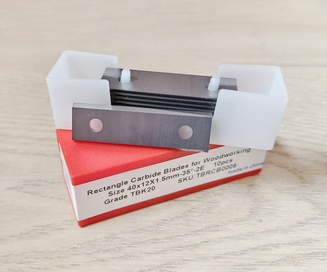 Rectangle Carbide Insert Knives 40x12X1.5mm-35°-2E, 10pcs/set