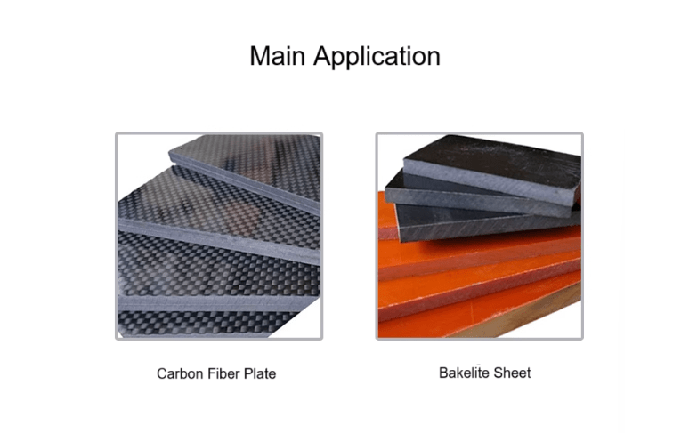 Carbon fiber plate and bakelite sheet 