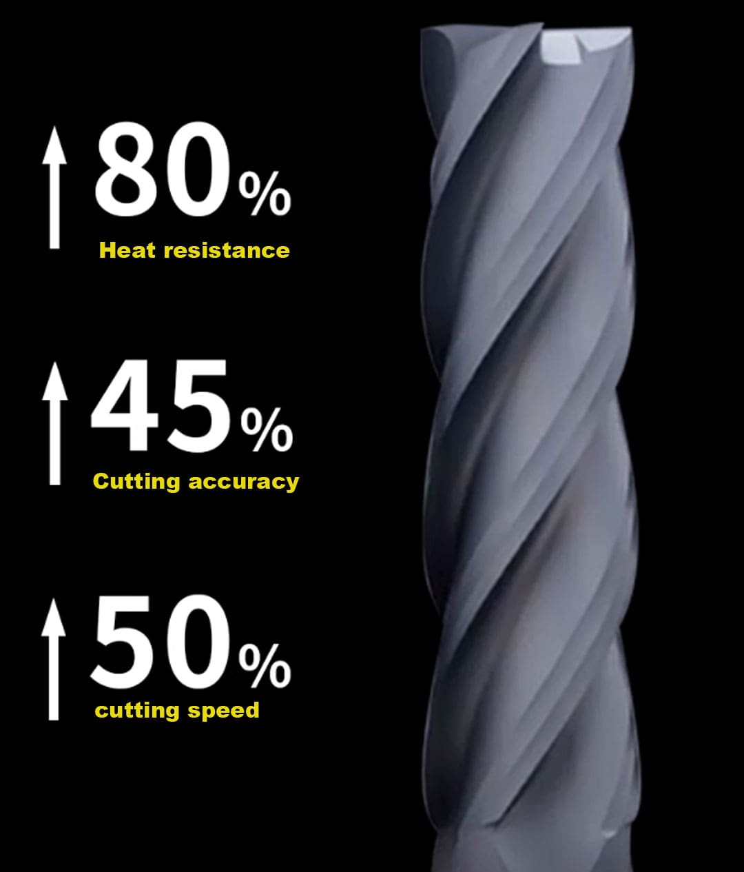 Diamond coating flat bottom carbide endmills (dedicated for graphite)