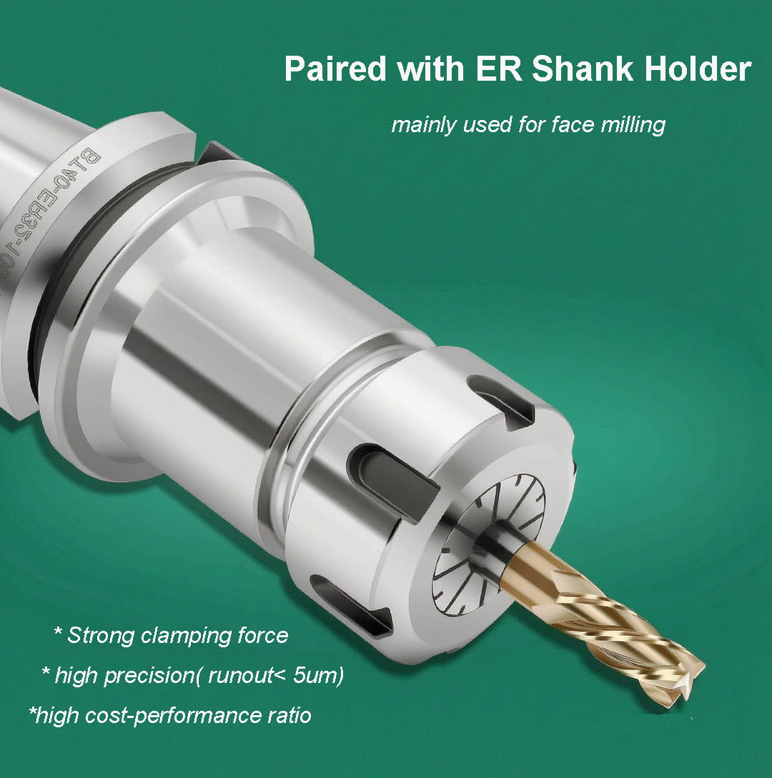 ER11 - PRECISION COLLET TIR 0.0002"/5μm for CNC TOOL HOLDER, 5PCS/Set