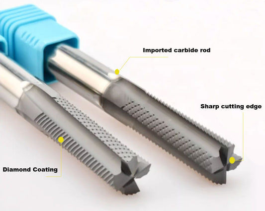 Multifunctional Carbon Fiber Plate Carbide Milling Cutter with Diamond Coating