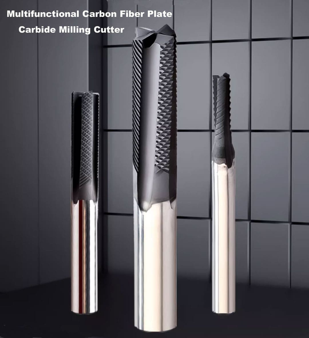 Multifunctional Carbon Fiber Plate Carbide Milling Cutter with Diamond Coating