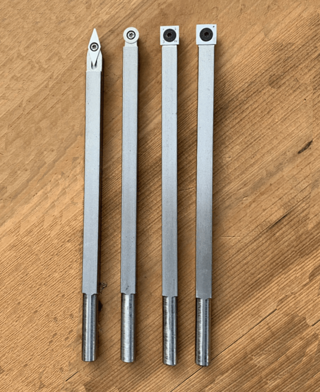 Wood Handheld Turning Tool Bars  with Alloyed Handle