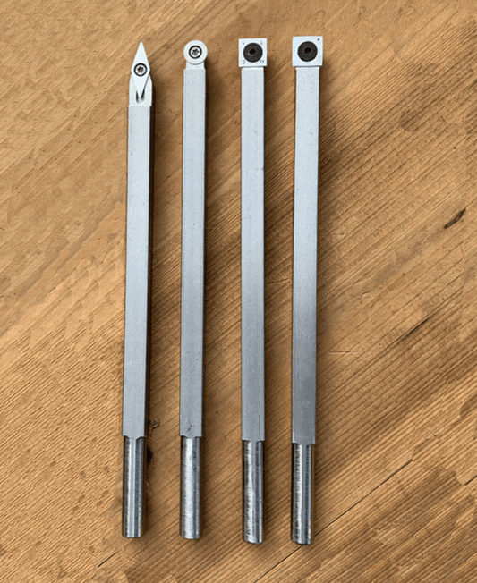 Wood Handheld Turning Tool Bars with Alloyed Handle