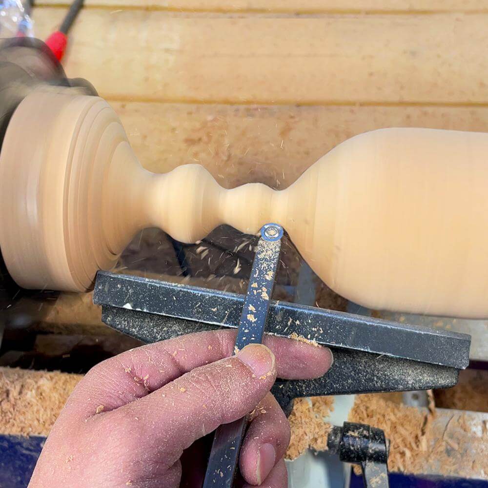 woodturning with round  carbide insert