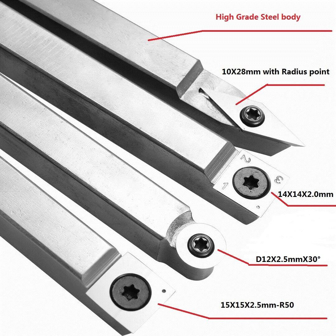 difference insert types for wood Handheld Turning Tool bar with Alloyed Handle