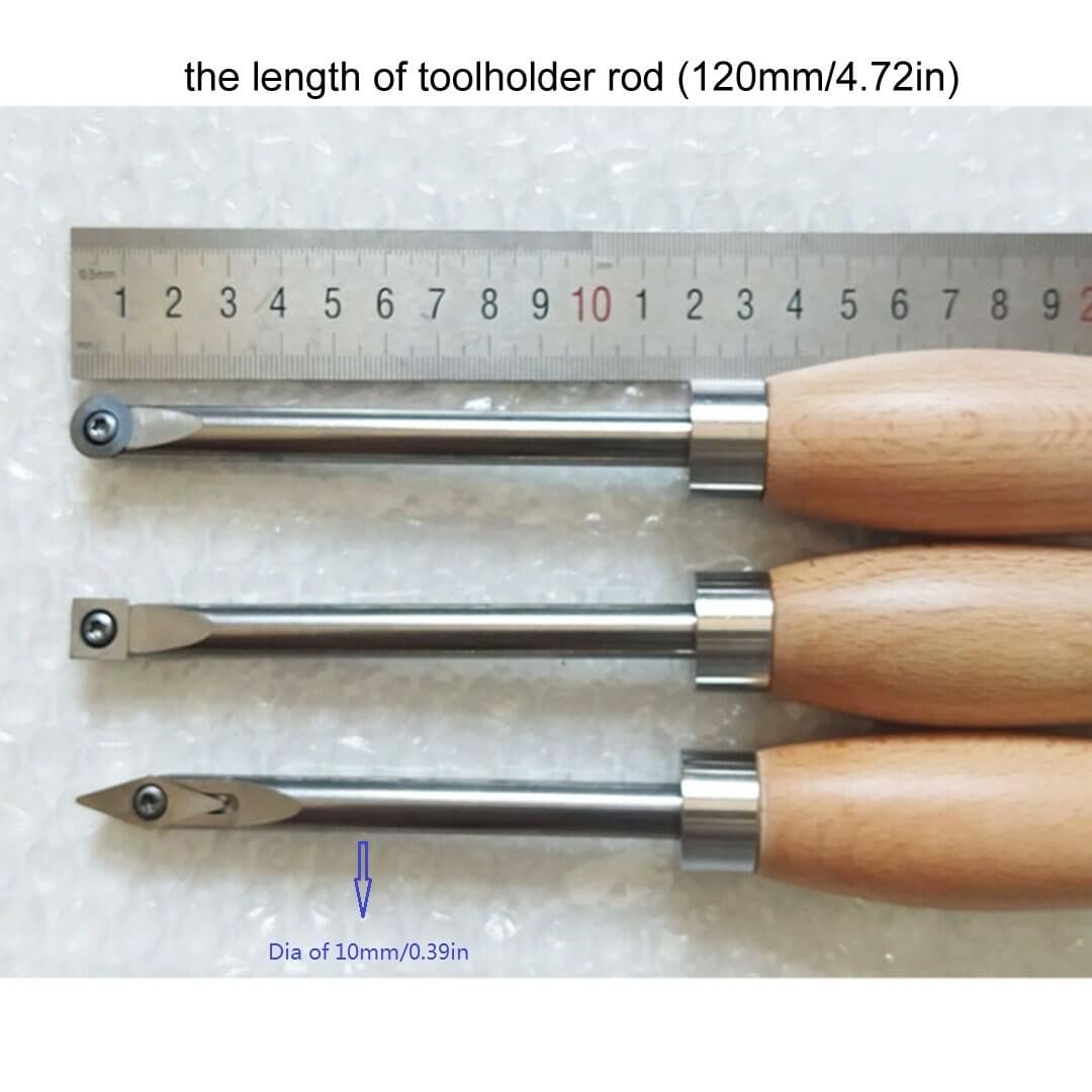 size of Woodturning Tool Handle Set Simple Start-B