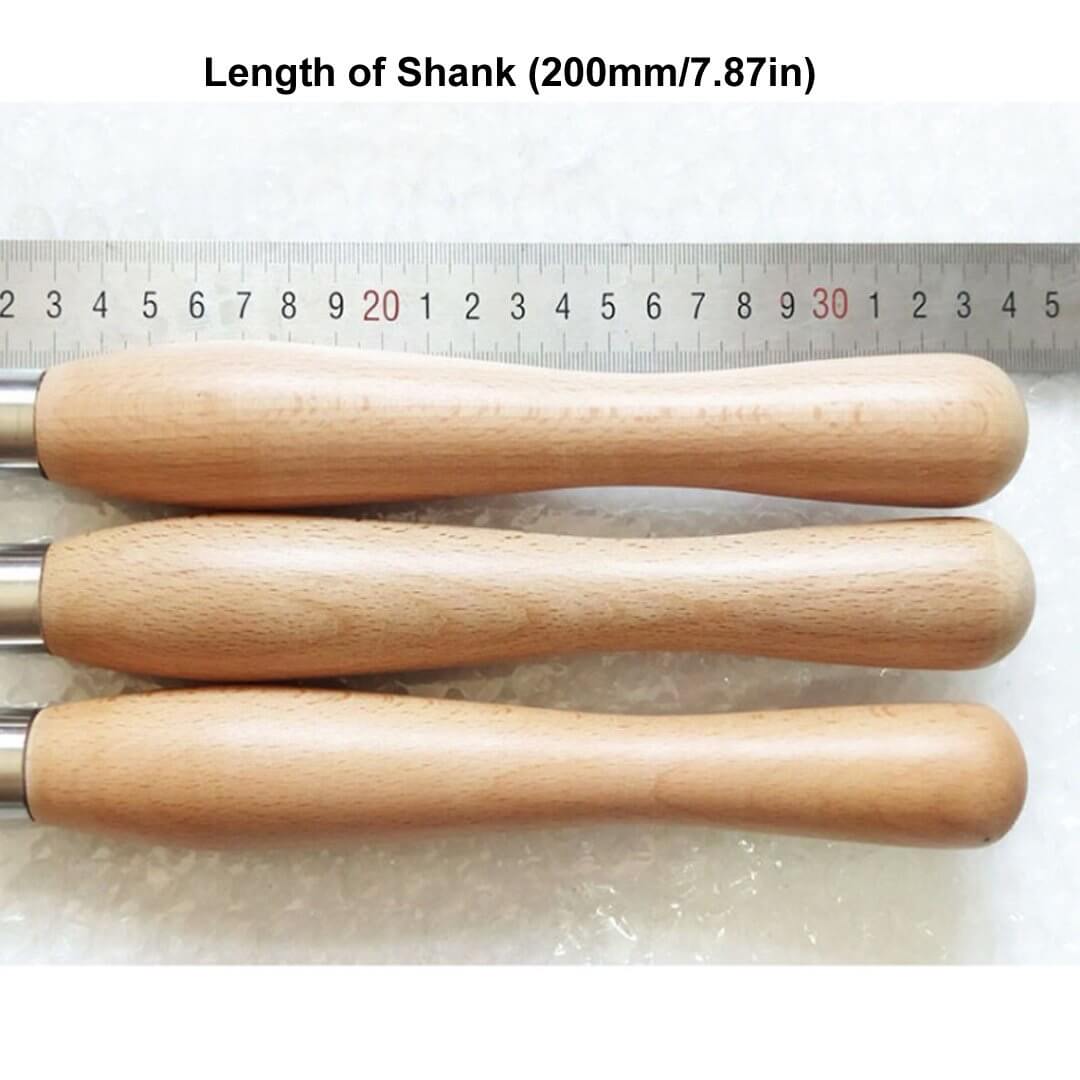 size of shank of Woodturning Tool Handle Set Simple Start