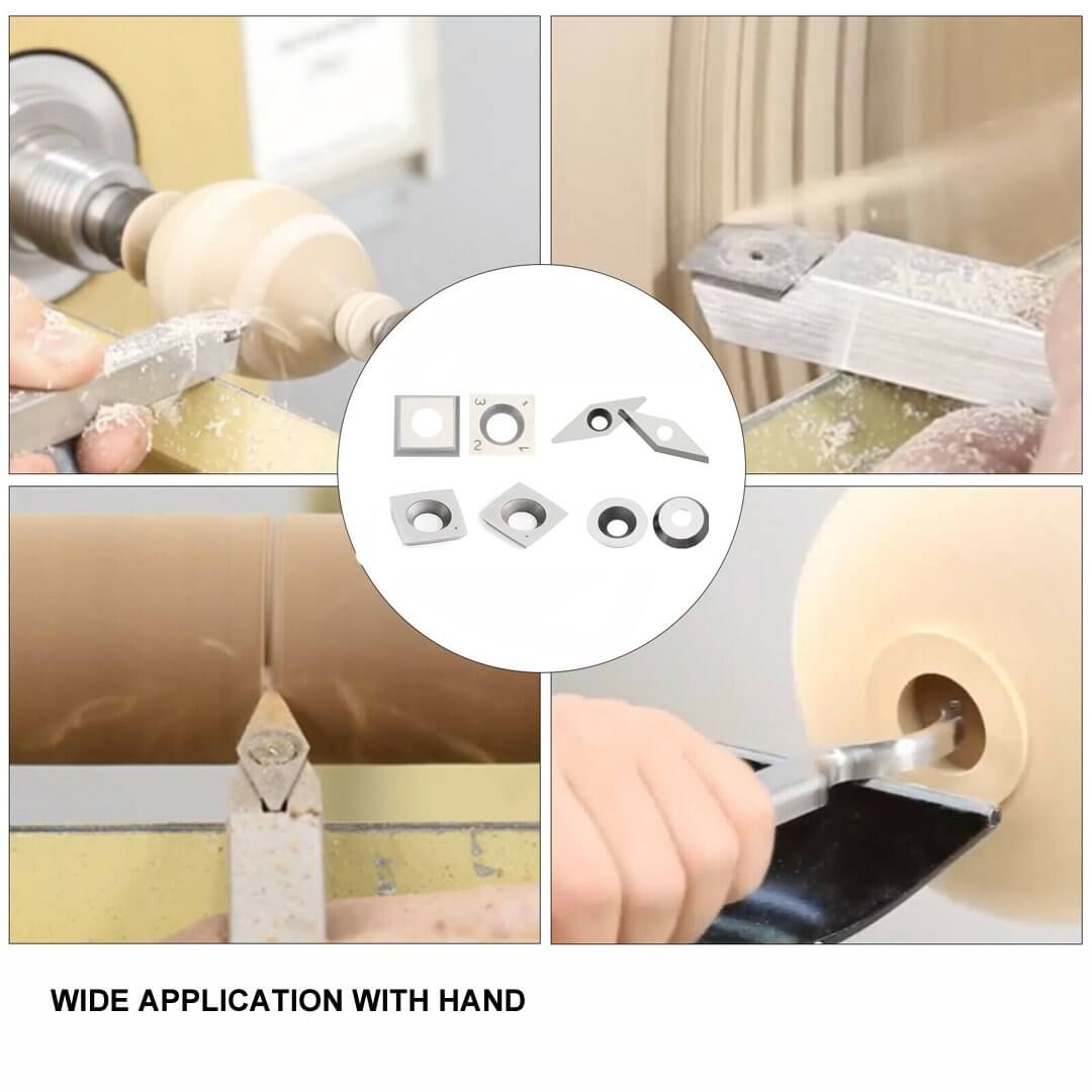application of Wood Handheld Turning Tool Bars Long Size Set with Alloyed Handle