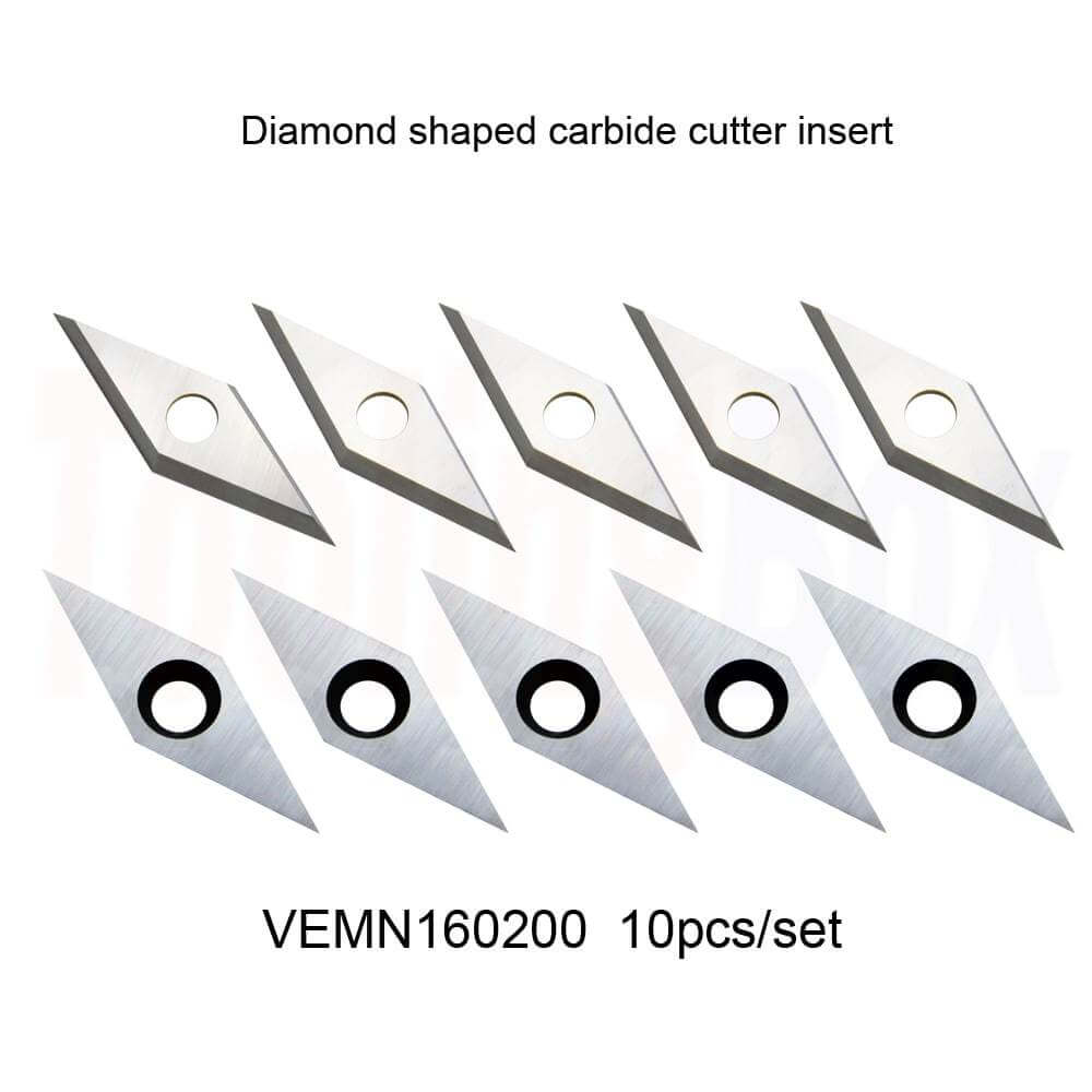 Diamond shaped Carbide Insert for Woodturning Lathe Tools