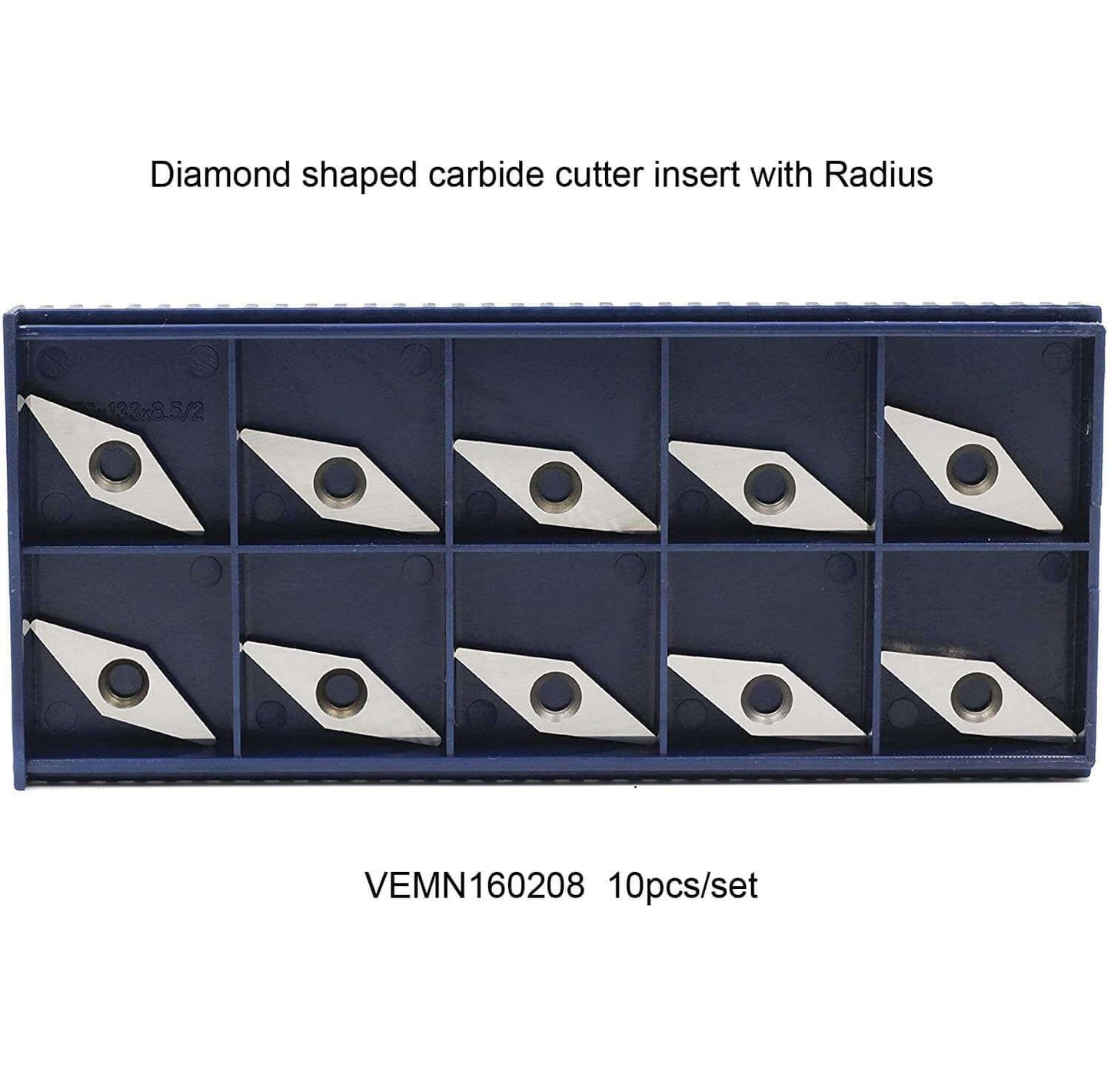 Carbide indexable inserts with Diamond Shape VEMN160208