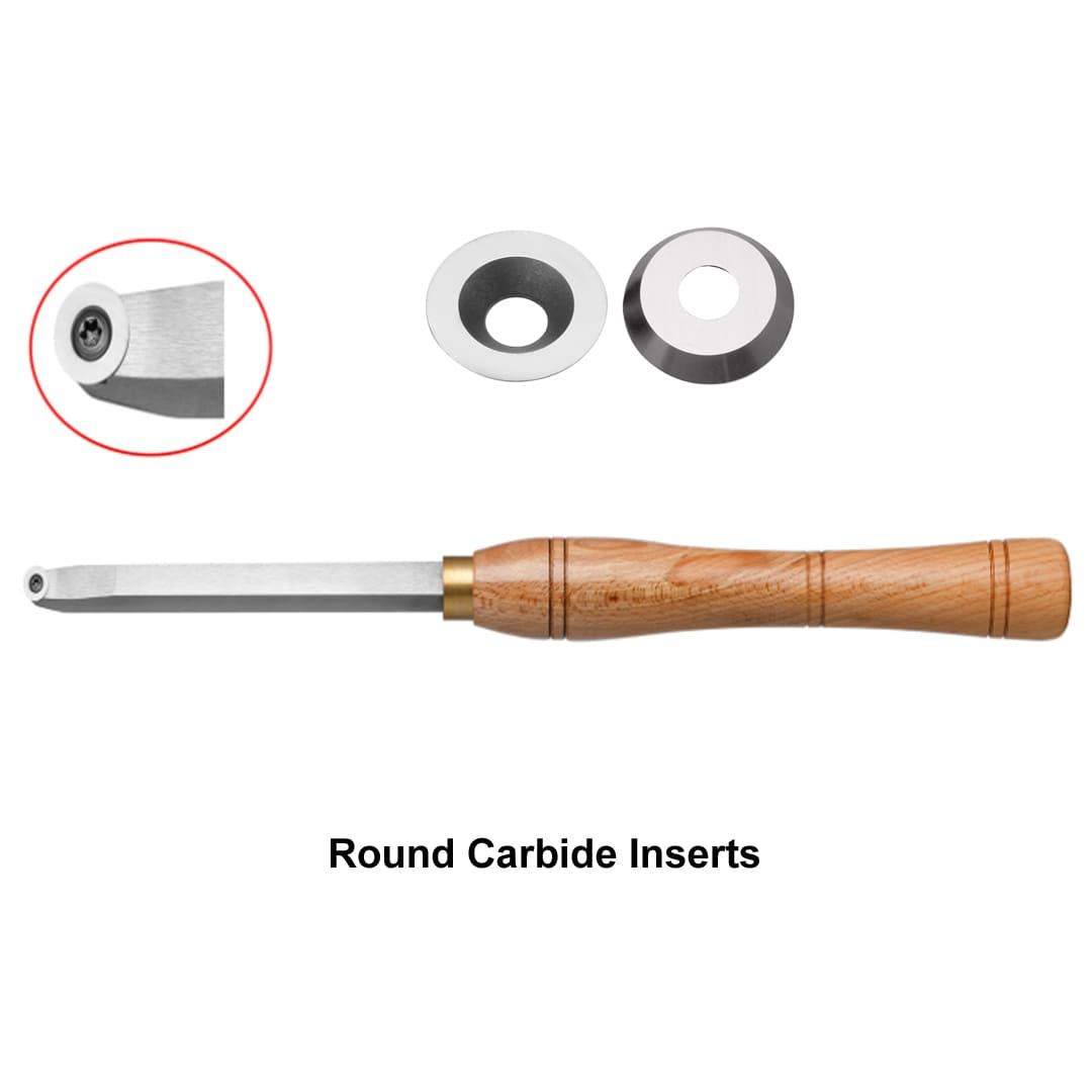 Woodturning with Round carbide cutter