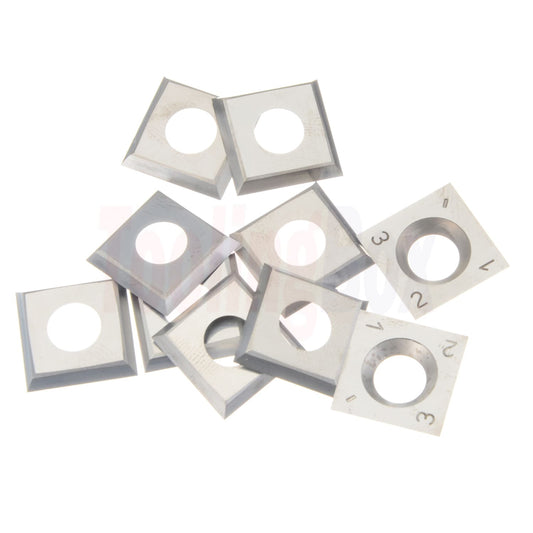 14.3X14.3X2.5mm Carbide Insert Knife with 4 Cutting Edges, 10pcs/set