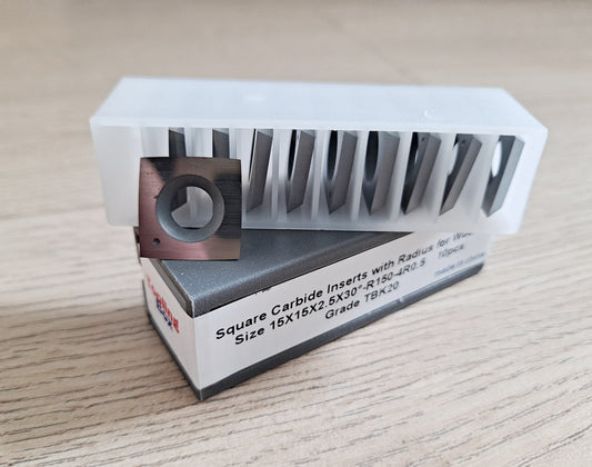 carbide turnover knives and tips for woodworking-15X15x2.5xR150-4R0.5
