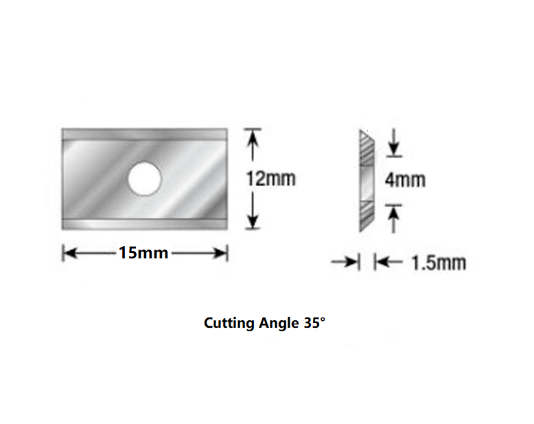 size of 15X12X1.5mm