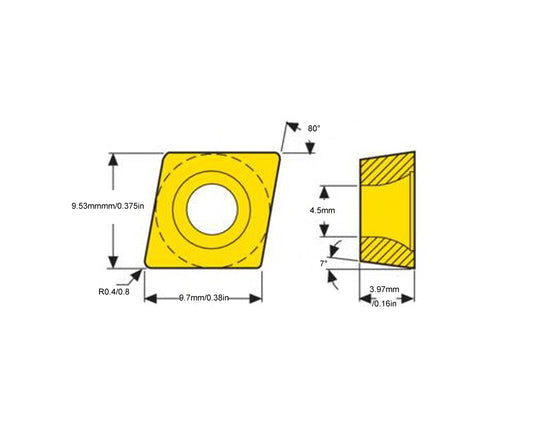 size of CCMT09T3 TBC10