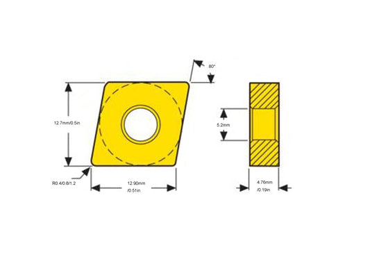 Carbide Turning Inserts CNMG1204 TBC10 for CoCrMo Alloy Machining,10pcs/set