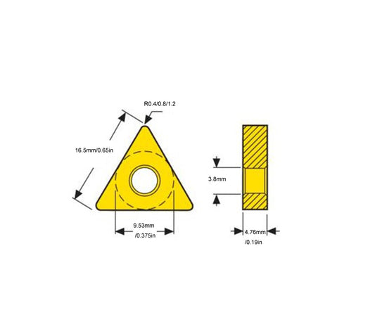 Carbide Turning Inserts TNMG1604 TBC10 for CoCrMo Alloy Machining,10pcs/set