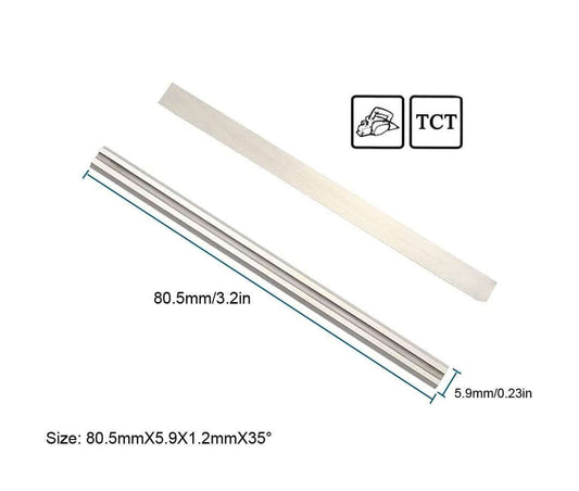 size of carbide planer blade 80.5x5.9x1.2mm